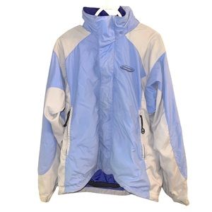 Vintage Patagonia 2000 Women's Flux Hooded Jacket Grey Blue STY 83270 Large‎